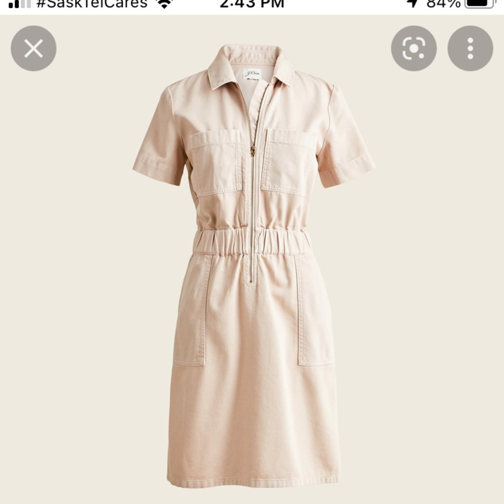 BNWT J. Crew chino dress. Sz 12